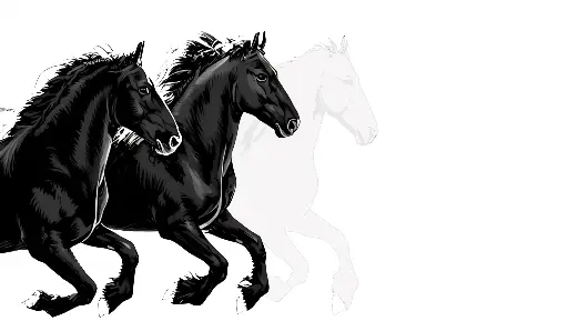 Two Black Beauty