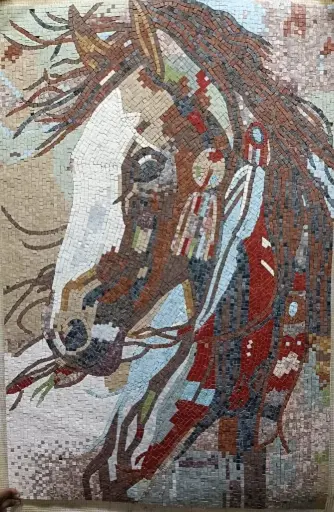 Horse Mosaic Splendor